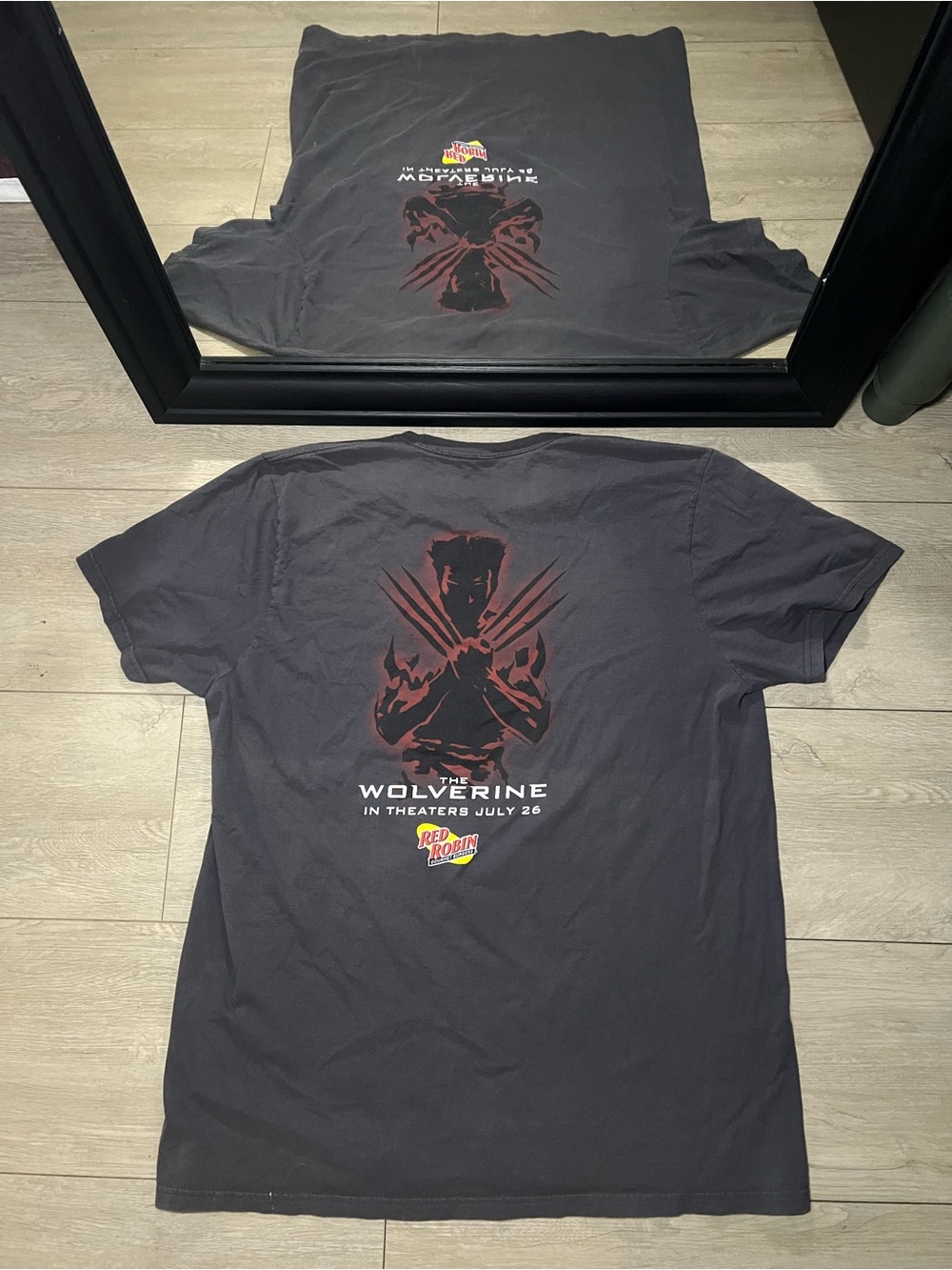 Y2K 2000s The Wolverine Red Robin Movie Promo Shirt